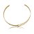 Colar de aro dourado banho em ouro 18k - Imagem 1