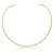 Colar de aro dourado acetinado banho em ouro 18k - Imagem 1