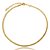 Colar de corrente liso banho em ouro 18k - Imagem 1