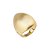 Anel dourado liso acetinado banho em ouro 18k - Imagem 1