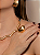Anel dourado liso acetinado banho em ouro 18k - Imagem 2