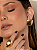 Anel dourado liso acetinado banho em ouro 18k - Imagem 3