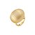 Anel dourado liso acetinado banho em ouro 18k - Imagem 1