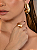 Anel dourado liso acetinado banho em ouro 18k - Imagem 4
