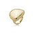 Anel dourado liso banho em ouro 18k - Imagem 1