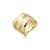 Anel cravejado de zircônia cristal banho em ouro 18k - Imagem 1