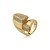 Anel cravejado de zircônia cristal banho em ouro 18k - Imagem 2