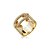 Anel cravejado de zircônia cristal banho em ouro 18k - Imagem 1