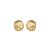 Brinco liso acetinado banho em ouro 18K - Imagem 1