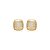 Brinco cravejado de zircônia cristal banho em ouro 18k - Imagem 1
