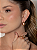 Conjunto de brinco e anel liso acetinado banho em ouro 18k - Imagem 4