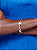 Pulseira com detalhe cravejado de zircônia cristal banho em ouro 18k - Imagem 2