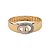 Bracelete com detalhe cravejado de zircônia cristal banho em ouro 18k - Imagem 1