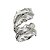 Bracelete liso banho em ródio branco - Imagem 1