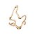 Bracelete liso banho em ouro 18k - Imagem 1