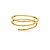 Bracelete liso banho em ouro 18k - Imagem 1
