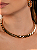Colar de aro dourado liso banho em ouro 18k - Imagem 4