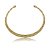 Colar de aro dourado liso banho em ouro 18k - Imagem 1