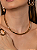 Colar de aro dourado liso banho em ouro 18k - Imagem 5