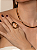 Colar de aro dourado liso banho em ouro 18k - Imagem 4