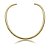 Colar de aro dourado liso banho em ouro 18k - Imagem 1