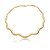 Colar de aro dourado liso banho em ouro 18k - Imagem 1