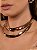 Colar de aro dourado liso banho em ouro 18k - Imagem 3