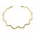 Colar de aro dourado liso banho em ouro 18k - Imagem 1