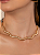 Colar de aro liso acetinado banho duplo - Imagem 5