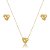 Conjunto de brinco e colar liso banho em ouro 18k - Imagem 1