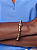 Conjunto de brinco colar e pulseira liso escovado banho em ouro 18k - Imagem 4