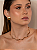 Colar de aro liso acetinado banho em ouro 18k - Imagem 3