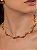 Colar de aro liso acetinado banho em ouro 18k - Imagem 2