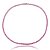 Colar de riviera cravejado de zircônia pink banho em ródio branco - Imagem 1