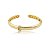 Bracelete dourado liso banho em ouro 18k - Imagem 1