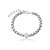 Pulseira lisa banho em ródio branco - Imagem 1