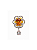 Broche flor esmaltado cravejado de zircônia cristal banho em ródio branco - Imagem 1