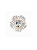 Broche de flor cravejado de zircônia cristal e madre pérola banho em ródio branco - Imagem 1