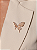 Broche de borboleta cravejado de zircônia cristal e madre pérola banho em ouro 18k - Imagem 2
