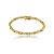 Pulseira cravejada de zircônia cristal banho em ouro 18k - Imagem 1