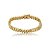 Pulseira cravejada de zircônia cristal banho em ouro 18k - Imagem 1