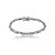 Pulseira cravejada de zircônia cristal banho em ródio branco - Imagem 1