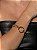 Pulseira dourada lisa banho em ouro 18k - Imagem 3