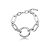 Pulseira lisa banho em ródio branco - Imagem 1