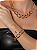 Colar de corrente dourado liso banho em ouro 18k - Imagem 3