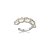 Dupla de piercing fake cravejado de zircônia yellow fancy banho em Ródio branco - Imagem 1