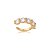 Dupla de piercing fake cravejado de zircônia cristal banho em ouro 18k - Imagem 1