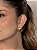 Brinco dourado liso acetinado banho em ouro 18k - Imagem 2