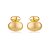 Brinco dourado liso acetinado banho em ouro 18k - Imagem 1
