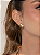 Brinco dourado liso acetinado banho em ouro 18k - Imagem 2